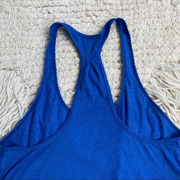 LULULEMON dream blue 105 F Singlet scalloped tank top 6 - Picture 9 of 11